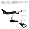 UCK0225Zekupp Boeing 737-800 1/100 Ölçek Beşiktaş Lisanslı Çizgili Tasarım  Maket Uçak