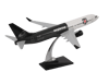 UCK0225Zekupp Boeing 737-800 1/100 Ölçek Beşiktaş Lisanslı Çizgili Tasarım  Maket Uçak