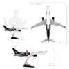 UCK0227Zekupp Boeing 737-800 1/100 Ölçek Beşiktaş Lisanslı  Logolu Maket Uçak