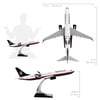 UCK0229Zekupp Boeing 737-800 1/100 Ölçek Beşiktaş Lisanslı Klasik Tasarım Nostalji Maket Uçak