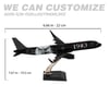 UCK0232Zekupp Airbus 321 1/200 Ölçek Beşiktaş Lisanslı Kara Kartal Tasarım Maket Uçak