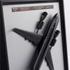 Zekupp Boeing 737 Model Uçak Tablo, Ahşap Duvar Dekorasyonu, 1/100 Ölçekli 3 Boyutlu Uçak Tablo, Özel Renk Seçenekli Özel El Yapımı Hediye