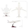ZekUpp - Maket Uçak - Airbus 320-200 1/100 - Beyaz ÖZEL TASARIM Model Uçak