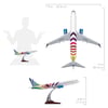 Zekupp - Maket Uçak - Boeing 737-800 1/100 - RENKLİ ÖZEL TASARIM Model Uçak