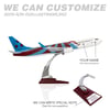 ZekUpp - Maket Uçak - Boeing 737-800 1/100 - BORDO MAVİ TARAFTAR Özel Tasarım Model Uçak