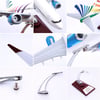 Zekupp - Maket Uçak - Boeing 737-800 1/100 - RENKLİ ÖZEL TASARIM Model Uçak