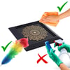 Zekupp Mandala Temalı Ahşap Tablo, Duvar Dekorasyonu El Yapımı Tablo Hediyesi, Altın Renkte Ahşap Çerçeve Ev Hediyesi, 3 Boyutlu Tablo