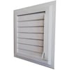 25 cm x 20 cm Alüminyum Hareketli Menfez Yüzeysel Banyo Wc Havalandırma Menfezi Beyaz Yükseklik 