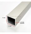 Alüminyum Kutu Profil Alüminyum Kare Profil 1,2 Mm Kalınlık ( 3 Cm X 3 Cm x 100 cm)