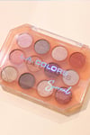 12 Color Eyeshadow Palette - Sıcak ve Işıltılı 12'li Makyaj Paleti #Surreal (Nude)