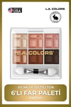 6 Color Eyeshadow Palette - Uzun Süre Kalıcı Far Paleti #CES461 Earthy