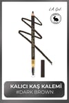 Featherlite Brow Pencil Fırçalı Kaş Kalemi #Dark Brown - GBP394