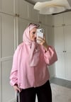 ŞEKER PEMBESİ BOMBER CEKET