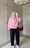 ŞEKER PEMBESİ BOMBER CEKET