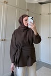 VERONA ÇİZGİLİ ŞAL DETAYLI GÖMLEK