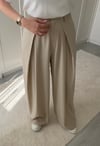 ZR MODEL ÖNÜ PİLİLİ PANTOLON KREM