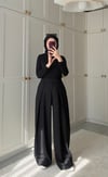 ZR MODEL ÖNÜ PİLİLİ PANTOLON SİYAH