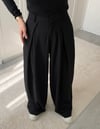 ZR MODEL ÖNÜ PİLİLİ PANTOLON SİYAH