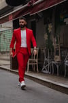 Erkek Kırmızı Takım Elbise