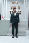 Erkek Takım Elbise Yelekli Yeşil SD42423