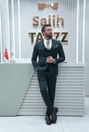 Erkek Takım Elbise Yelekli Yeşil SD42423