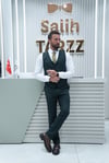 Erkek Takım Elbise Yelekli Yeşil SD42423