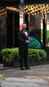 Frak İtalyan Kesim Slim Fit Siyah (Özel Dikim)SD3444
