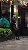 Frak İtalyan Kesim Slim Fit Siyah (Özel Dikim)SD3444