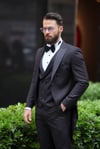 Frak İtalyan Kesim Slim Fit Siyah (Özel Dikim)SD3444