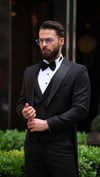 Frak İtalyan Kesim Slim Fit Siyah (Özel Dikim)SD3444