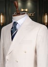 Keten Krem Kruvaze Torba Takım Elbise SD42464