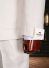 Keten Krem Kruvaze Torba Takım Elbise SD42464