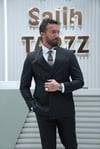 Kruvaze Siyah Çizgili Erkek Takım Elbise SD42421