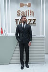 Kruvaze Siyah Erkek Takım Elbise SD42416