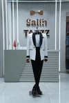 Premium Beyaz Smoking Damatlık – İtalyan Kesim SD42394