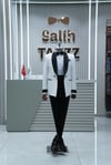 Premium Beyaz Smoking Damatlık – İtalyan Kesim SD42394