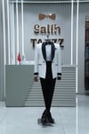 Premium Beyaz Smoking Damatlık – İtalyan Kesim SD42394