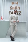 Premium Krem Kruvaze Erkek Takım Elbise SD42409