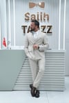 Premium Krem Kruvaze Erkek Takım Elbise SD42409