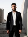 Premium Siyah Erkek Takım Elbise – Slim Fit İtalyan Kesim Modern Tasarım SD42398