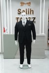Takım Elbise Yelekli Battal Büyük Beden Siyah SD42432