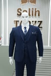 Takım Elbise Yelekli Battal Büyük Beden Laci SD42428