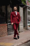 YENİ SEZON İTALYAN KESİM SLİMFİT BORDO TAKIM ELBİSE