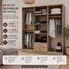 Diamont 6 Kapaklı ,2 Çekmeceli Dolap(%100MDF)