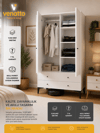 Focus 2 Kapılı Dolap/gardırop Beyaz (%100MDF)