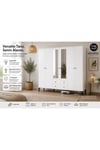 Focus 6 Kapılı Aynalı Dolap (%100MDF)
