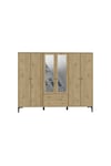 Focus 6 Kapılı Aynalı Dolap (%100MDF)