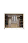 Focus 6 Kapılı Aynalı Dolap (%100MDF)