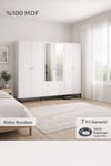 Focus 6 Kapılı Aynalı Dolap (%100MDF)