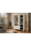 madrid 3 kapaklı,raflı,2 çekmeceli dolap/gardırop (%100mdf)